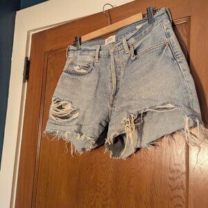 Citizens of Humanity cutoff distressed light wash Annabelle jean shorts
